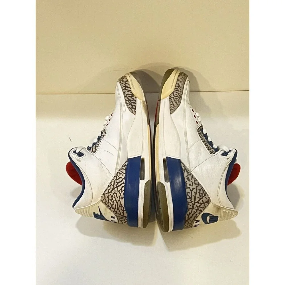 Jordan 3 Retro True Blue‎ Mens 8.5 White OG Nike Air Basketball Streetwear Retro